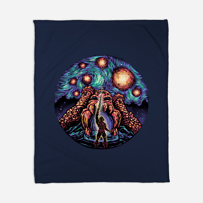 A Starry Universe-None-Fleece-Blanket-glitchygorilla