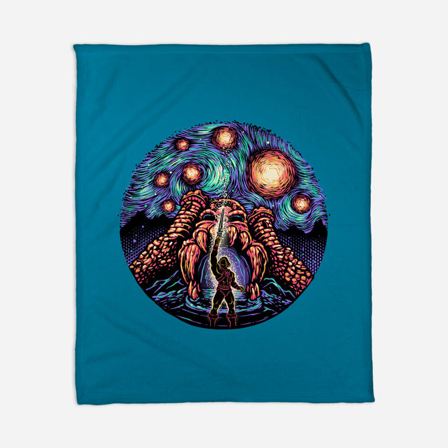 A Starry Universe-None-Fleece-Blanket-glitchygorilla