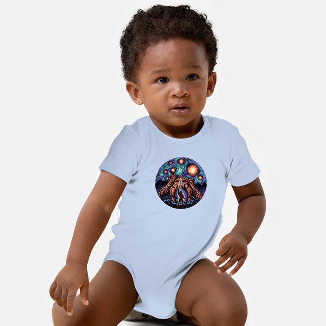A Starry Universe-Baby-Basic-Onesie-glitchygorilla