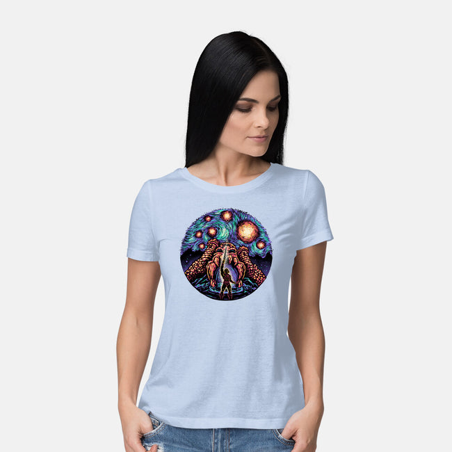 A Starry Universe-Womens-Basic-Tee-glitchygorilla