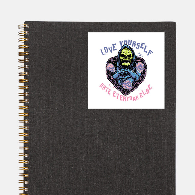 Love Yourself Hate Everyone Else-None-Glossy-Sticker-glitchygorilla