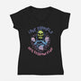 Love Yourself Hate Everyone Else-Womens-V-Neck-Tee-glitchygorilla