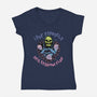 Love Yourself Hate Everyone Else-Womens-V-Neck-Tee-glitchygorilla