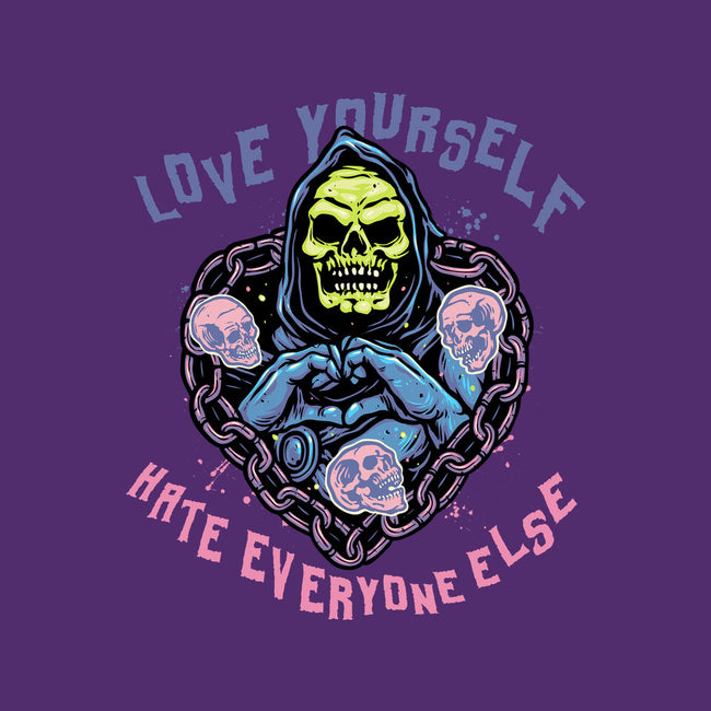 Love Yourself Hate Everyone Else-Mens-Basic-Tee-glitchygorilla