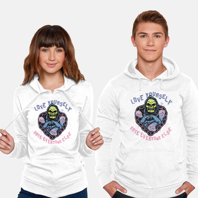 Love Yourself Hate Everyone Else-Unisex-Pullover-Sweatshirt-glitchygorilla