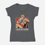 Legendary Chill-Womens-V-Neck-Tee-hirolabs