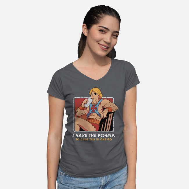 Legendary Chill-Womens-V-Neck-Tee-hirolabs