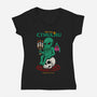 Awakening Of Cthulhu-Womens-V-Neck-Tee-hirolabs