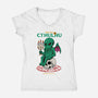 Awakening Of Cthulhu-Womens-V-Neck-Tee-hirolabs