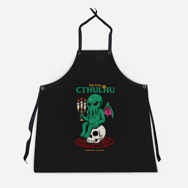 Awakening Of Cthulhu-Unisex-Kitchen-Apron-hirolabs
