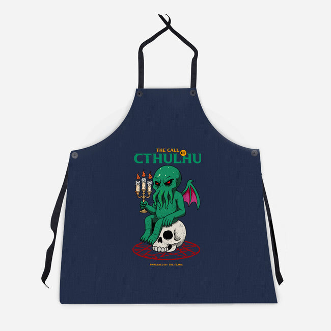 Awakening Of Cthulhu-Unisex-Kitchen-Apron-hirolabs