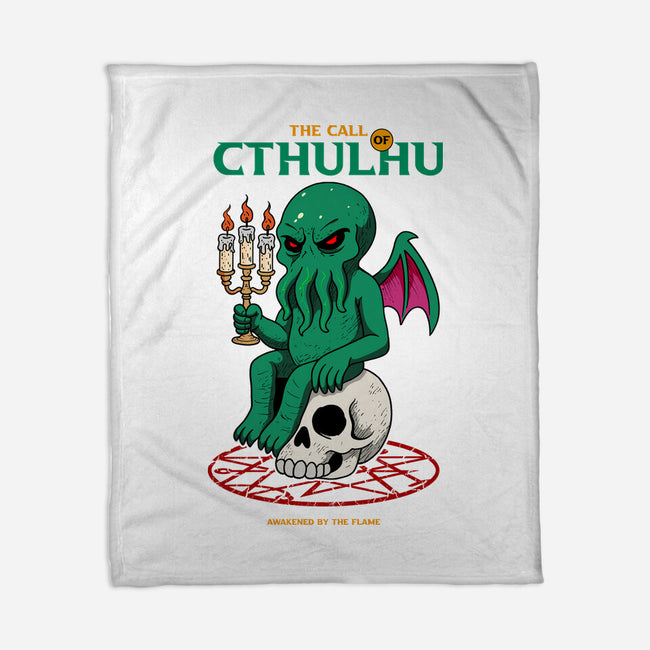 Awakening Of Cthulhu-None-Fleece-Blanket-hirolabs
