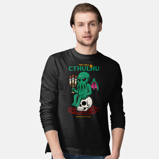 Awakening Of Cthulhu-Mens-Long Sleeved-Tee-hirolabs