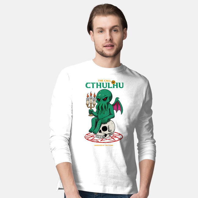 Awakening Of Cthulhu-Mens-Long Sleeved-Tee-hirolabs