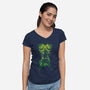 Legend's Hero-Womens-V-Neck-Tee-kharmazero