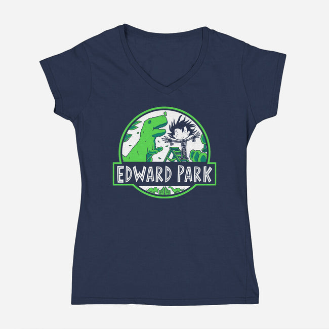 Edward Park-Womens-V-Neck-Tee-naomori