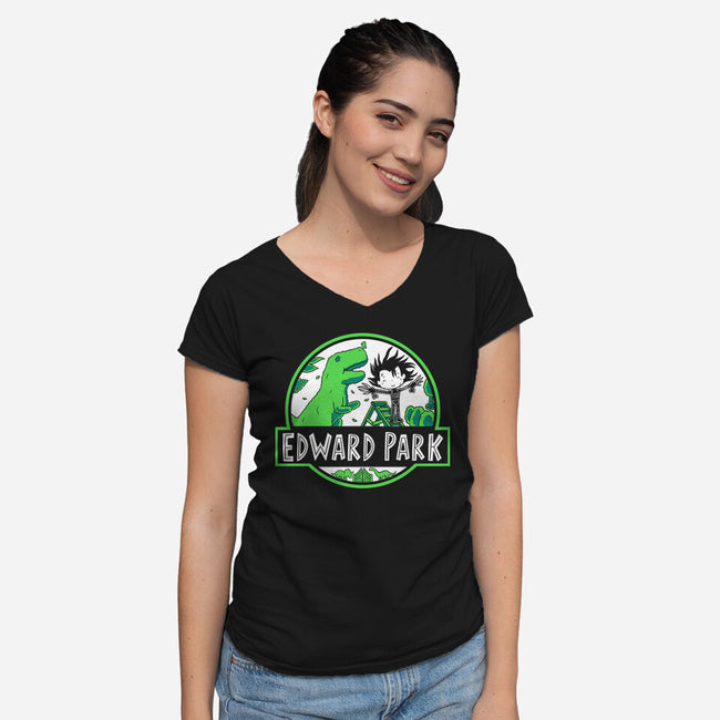 Edward Park-Womens-V-Neck-Tee-naomori