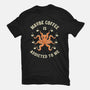 Maybe Coffee Is Addicted To Me-Womens-Fitted-Tee-brunopires