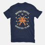 Maybe Coffee Is Addicted To Me-Womens-Fitted-Tee-brunopires