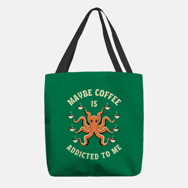 Maybe Coffee Is Addicted To Me-None-Basic Tote-Bag-brunopires