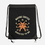 Maybe Coffee Is Addicted To Me-None-Drawstring-Bag-brunopires