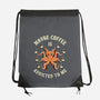 Maybe Coffee Is Addicted To Me-None-Drawstring-Bag-brunopires