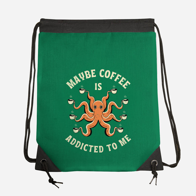 Maybe Coffee Is Addicted To Me-None-Drawstring-Bag-brunopires