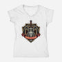 The Sword Of Power-Womens-V-Neck-Tee-glitchygorilla