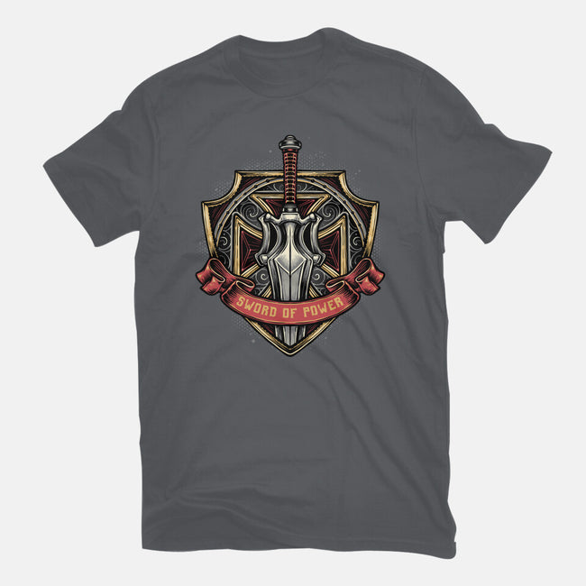 The Sword Of Power-Womens-Basic-Tee-glitchygorilla