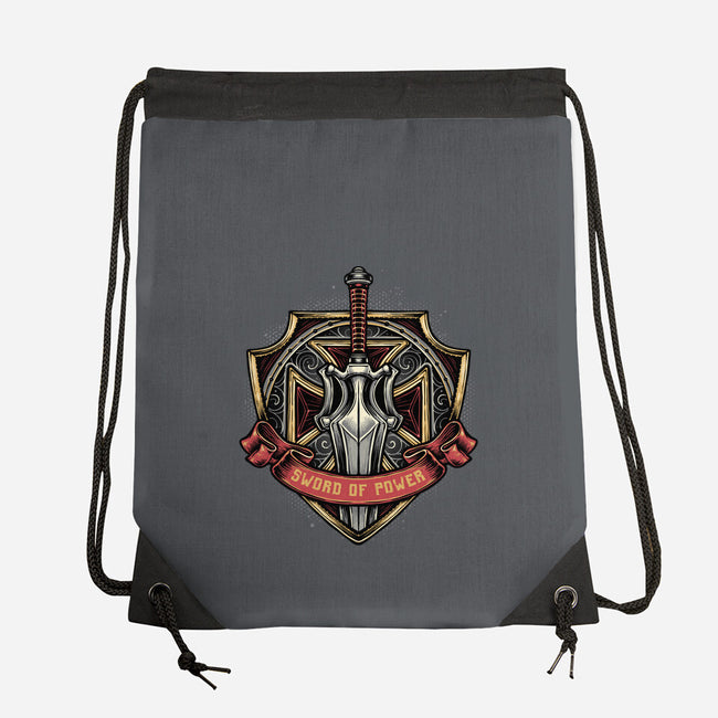 The Sword Of Power-None-Drawstring-Bag-glitchygorilla