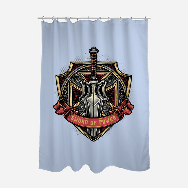 The Sword Of Power-None-Polyester-Shower Curtain-glitchygorilla
