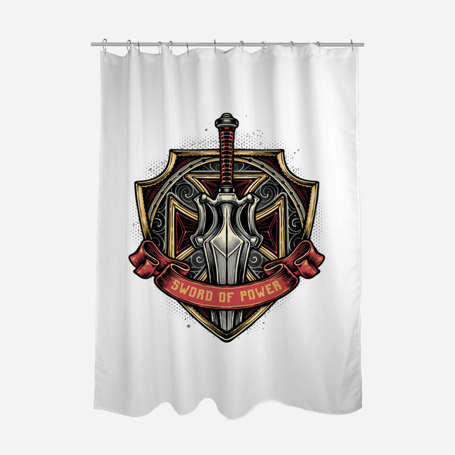 The Sword Of Power-None-Polyester-Shower Curtain-glitchygorilla
