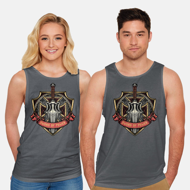 The Sword Of Power-Unisex-Basic-Tank-glitchygorilla