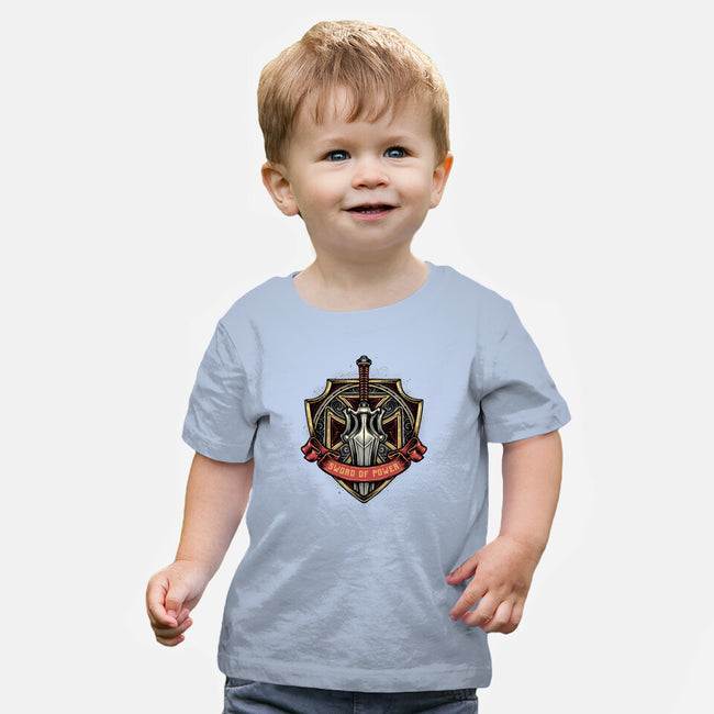 The Sword Of Power-Baby-Basic-Tee-glitchygorilla