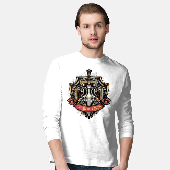 The Sword Of Power-Mens-Long Sleeved-Tee-glitchygorilla