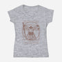 Vitruvian Primal-Womens-V-Neck-Tee-Getsousa!