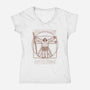 Vitruvian Primal-Womens-V-Neck-Tee-Getsousa!