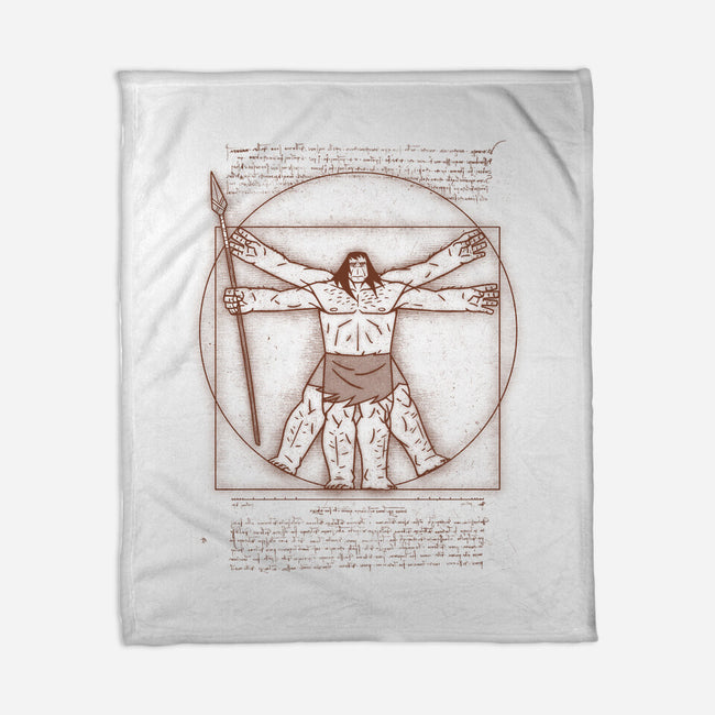 Vitruvian Primal-None-Fleece-Blanket-Getsousa!