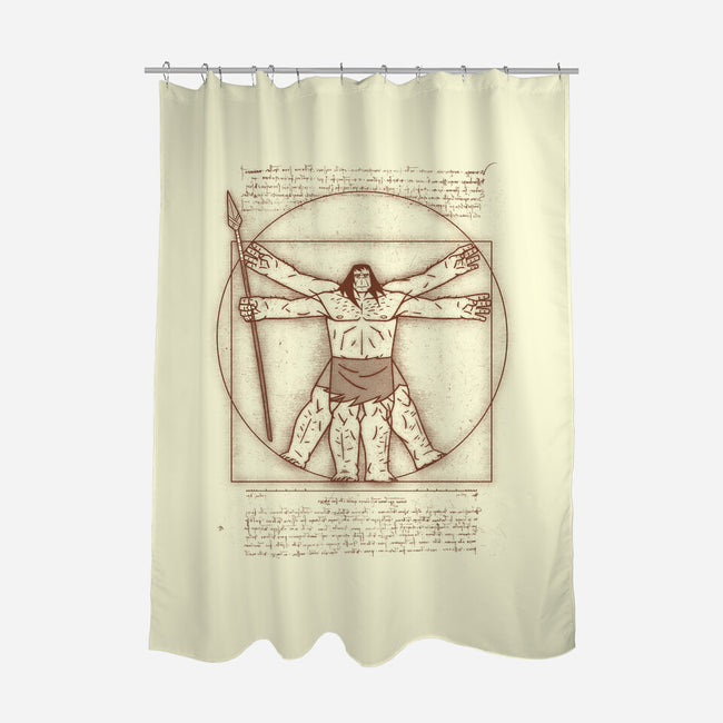 Vitruvian Primal-None-Polyester-Shower Curtain-Getsousa!
