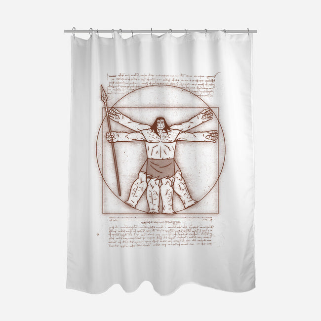 Vitruvian Primal-None-Polyester-Shower Curtain-Getsousa!