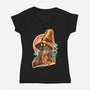 Black Mage Hero-Womens-V-Neck-Tee-hypertwenty