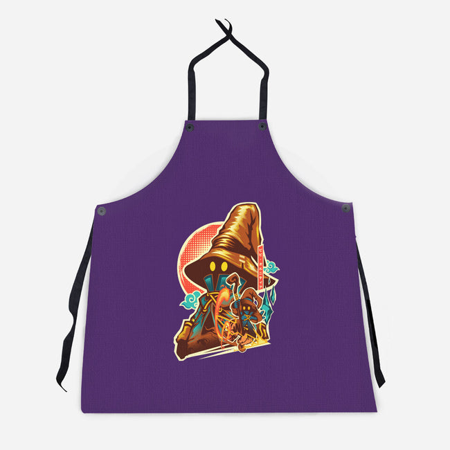 Black Mage Hero-Unisex-Kitchen-Apron-hypertwenty