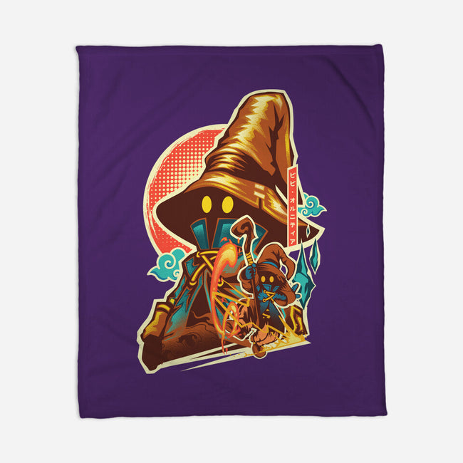 Black Mage Hero-None-Fleece-Blanket-hypertwenty