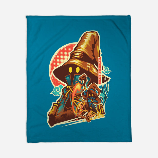 Black Mage Hero-None-Fleece-Blanket-hypertwenty
