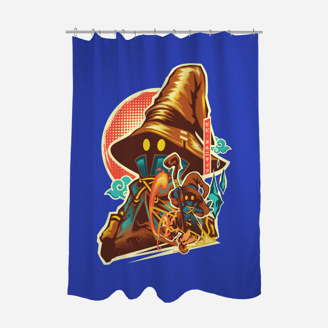 Black Mage Hero-None-Polyester-Shower Curtain-hypertwenty