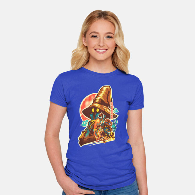 Black Mage Hero-Womens-Fitted-Tee-hypertwenty
