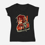 Gunblade Hero-Womens-V-Neck-Tee-hypertwenty