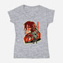 Gunblade Hero-Womens-V-Neck-Tee-hypertwenty