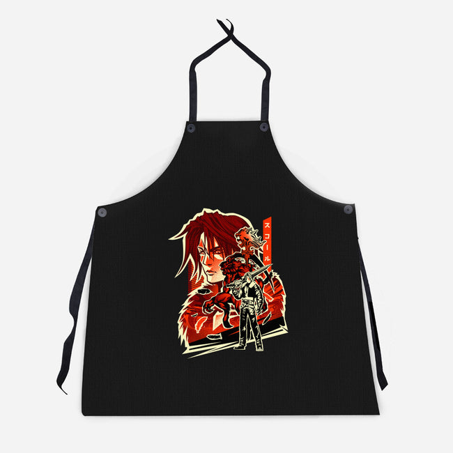 Gunblade Hero-Unisex-Kitchen-Apron-hypertwenty