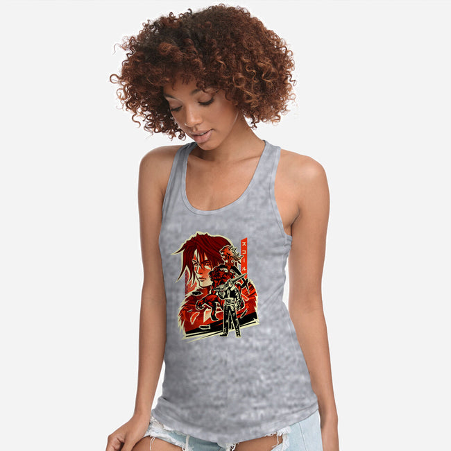 Gunblade Hero-Womens-Racerback-Tank-hypertwenty